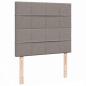 Preview: Ottoman-Bett mit Matratze Taupe 120x200 cm Stoff