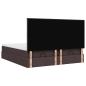 Preview: Ottoman-Bett mit Matratzen Dunkelbraun 200x200 cm Stoff