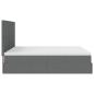 Preview: Ottoman-Bett mit Matratzen Dunkelgrau 180x200 cm Stoff