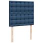 Preview: Ottoman-Bett mit Matratzen Blau 180x200 cm Stoff