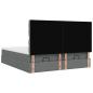 Preview: Ottoman-Bett mit Matratzen Dunkelgrau 180x200 cm Stoff