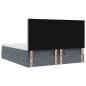 Preview: Ottoman-Bett mit Matratzen Dunkelgrau 180x200 cm Samt