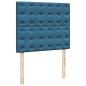 Preview: Ottoman-Bett mit Matratzen Dunkelblau 120x200 cm Samt