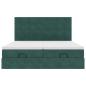 Preview: Ottoman-Bett mit Matratzen Dunkelgrün 180x200 cm Samt