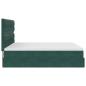 Preview: Ottoman-Bett mit Matratzen Dunkelgrün 180x200 cm Samt
