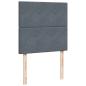 Preview: Ottoman-Bett mit Matratzen Dunkelgrau 160x200 cm Samt