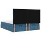 Preview: Ottoman-Bett mit Matratzen Dunkelblau 180x200 cm Samt