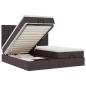 Preview: Ottoman-Bett mit Matratzen Dunkelbraun 180x200 cm Stoff