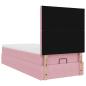Preview: Ottoman-Bett mit Matratzen Rosa 100x200 cm Samt