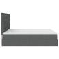 Preview: Ottoman-Bett mit Matratzen Dunkelgrau 160x200 cm Stoff