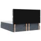 Preview: Ottoman-Bett mit Matratzen Dunkelgrau 180x200 cm Samt