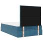Preview: Ottoman-Bett mit Matratzen Dunkelblau 120x190 cm Samt