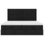 Preview: Ottoman-Bett mit Matratzen Schwarz 180x200 cm Stoff
