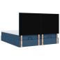Preview: ARDEBO.de - Ottoman-Bett mit Matratzen Blau 180x200 cm Stoff