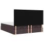 Preview: Ottoman-Bett mit Matratzen Dunkelbraun 200x200 cm Stoff
