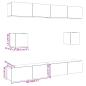 Preview: ARDEBO.de - 6-tlg. TV-Schrank-Set Wandmontage Altholz-Optik Holzwerkstoff