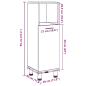 Preview: Badschrank Artisan-Eiche 30x30x95 cm Holzwerkstoff