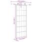 Preview: Schiebetür mit Beschlag 76x205 cm ESG-Glas & Aluminium