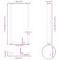 Preview: Couchtischbeine U-Form 2 Stk. Anthrazit 38x(72-73) cm Stahl
