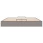 Preview: Ottoman-Bett ohne Matratze Taupe 160x200 cm Stoff