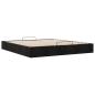 Preview: Ottoman-Bett ohne Matratze Schwarz 160x200 cm Stoff