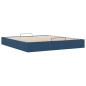 Preview: Ottoman-Bett ohne Matratze Blau 200x200 cm Stoff