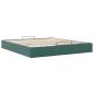 Preview: Ottoman-Bett ohne Matratze Dunkelgrün 180x200 cm Samt