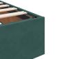 Preview: Ottoman-Bett ohne Matratze Dunkelgrün 180x200 cm Samt