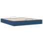 Preview: Ottoman-Bett ohne Matratze Blau 180x200 cm Stoff