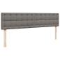 Preview: Ottoman-Bett mit Matratze Taupe 160x200 cm Stoff