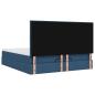 Preview: Ottoman-Bett mit Matratze Blau 160x200 cm Stoff