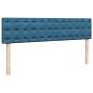 Preview: Ottoman-Bett mit Matratze Dunkelblau 180x200 cm Samt