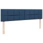 Preview: Ottoman-Bett mit Matratze Blau 160x200 cm Stoff
