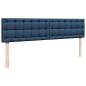 Preview: Ottoman-Bett mit Matratze Blau 160x200 cm Stoff