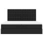 Preview: Ottoman-Bett mit Matratzen Schwarz 200x200 cm Kunstleder