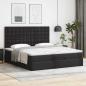 Preview: Ottoman-Bett mit Matratze Schwarz 180x200 cm Kunstleder
