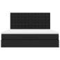 Preview: Ottoman-Bett mit Matratze Schwarz 180x200 cm Kunstleder