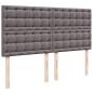 Preview: Ottoman-Bett mit Matratze Grau 180x200 cm Kunstleder