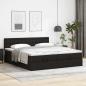 Preview: Ottoman-Bett mit Matratzen Schwarz 180x200 cm Kunstleder