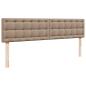 Preview: Ottoman-Bett mit Matratze Cappuccino-Braun 180x200cm Kunstleder
