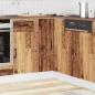 Preview: Küchen-Eckunterschrank Kalmar Altholz-Optik Holzwerkstoff