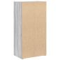 Preview: Bücherregal Grau Sonoma 40x24x77 cm Holzwerkstoff