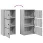 Preview: Bücherregal Grau Sonoma 40x24x77 cm Holzwerkstoff