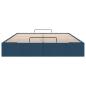 Preview: Ottoman-Bett ohne Matratze Blau 140x190 cm Stoff
