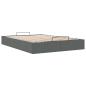 Preview: Ottoman-Bett ohne Matratze Dunkelgrau 140x200 cm Stoff