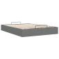 Preview: Ottoman-Bett ohne Matratze Dunkelgrau 140x200 cm Stoff