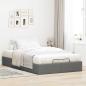 Preview: Ottoman-Bett ohne Matratze Dunkelgrau 120x200 cm Stoff