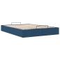 Preview: Ottoman-Bett ohne Matratze Blau 140x200 cm Stoff