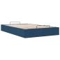 Preview: Ottoman-Bett ohne Matratze Blau 120x200 cm Stoff