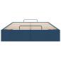 Preview: Ottoman-Bett ohne Matratze Blau 120x200 cm Stoff